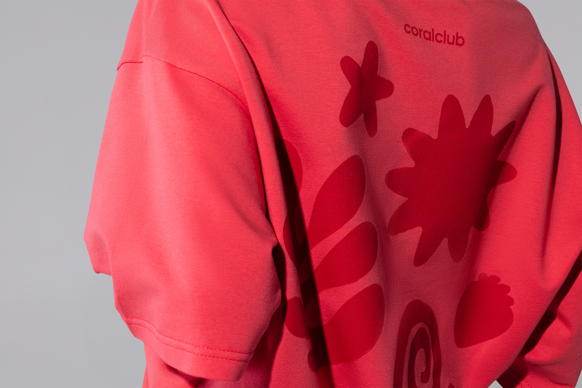 T-shirt "25th anniversary" coral