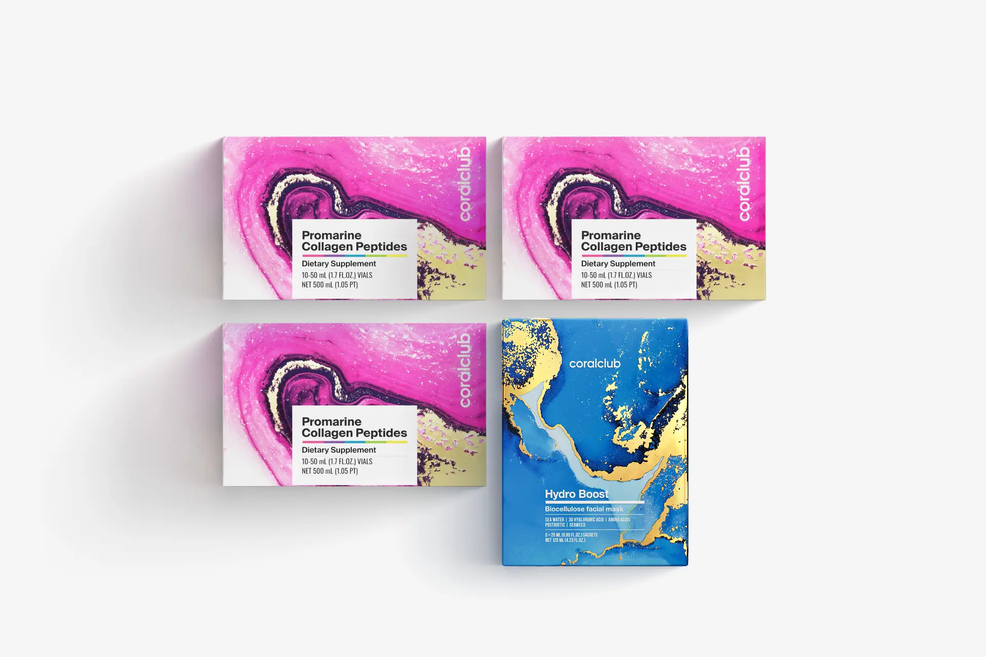 Promarine Collagen Peptides + Hydro Boost Biocellulose facial mask